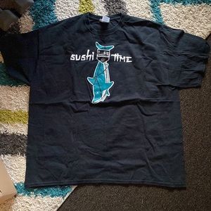 Rinky Men's Short Sleeve T-shirt Size 2XL Tee Sushi